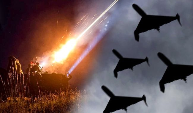 In Kiev there is a slight sound of vibrations from aphid attacks of Russian drones