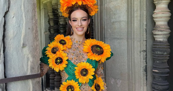 Miss Planet 2024: Ucraniana apresentou um traje nacional brilhante com girassóis