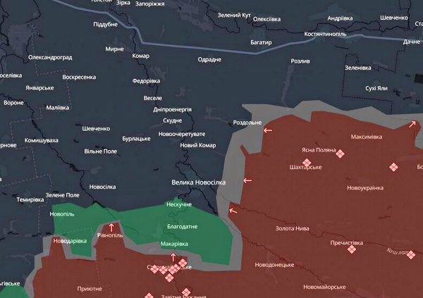 O exército de Putin foi capaz de avançar na direção de Kurakhovsky — DeepState (MAP)