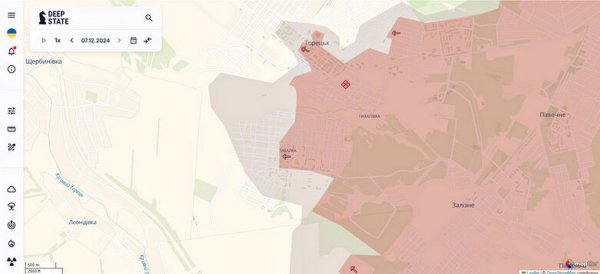 Os invasores conseguiram avançar perto de vários assentamentos na região de Donetsk e em Toretsk;&mdash ; DeepState (MAP)