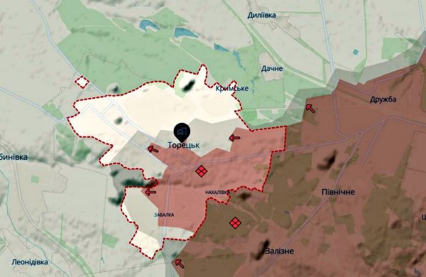 As tropas de Putin avançaram em Toretsk e Kurakhovo; DeepState (MAP)