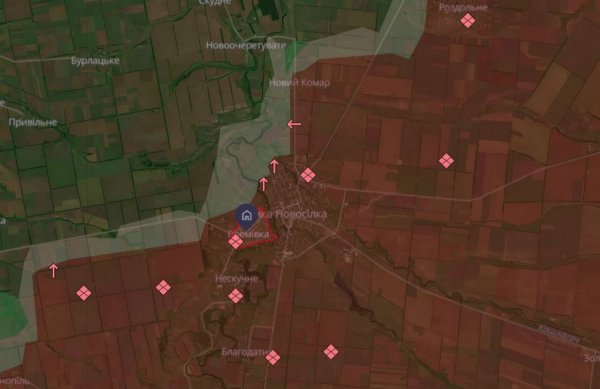  As tropas de Putin avançaram para vários assentamentos na região de Donetsk - DeepState (MAP)