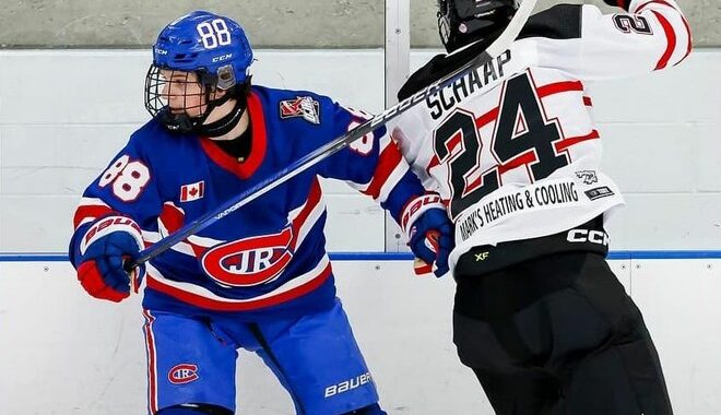 Ilya Shibinskiy não conseguiu avançar para a terceira rodada dos playoffs da OJHL
