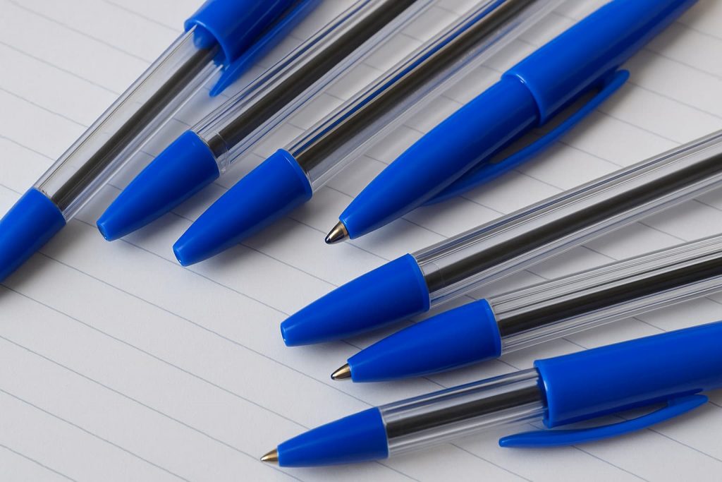 Por que no escritório se usam mais canetas azuis