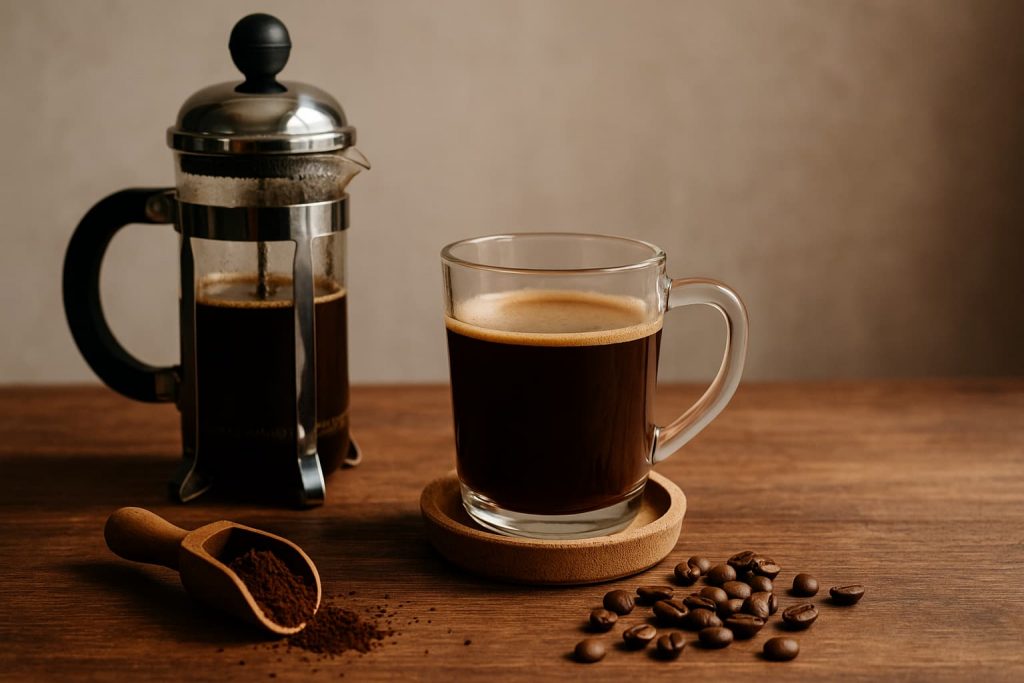 Como preparar café corretamente na prensa francesa