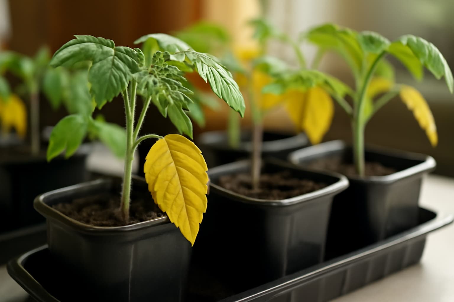 Como combater as folhas amarelas nas mudas: dicas para jardineiros