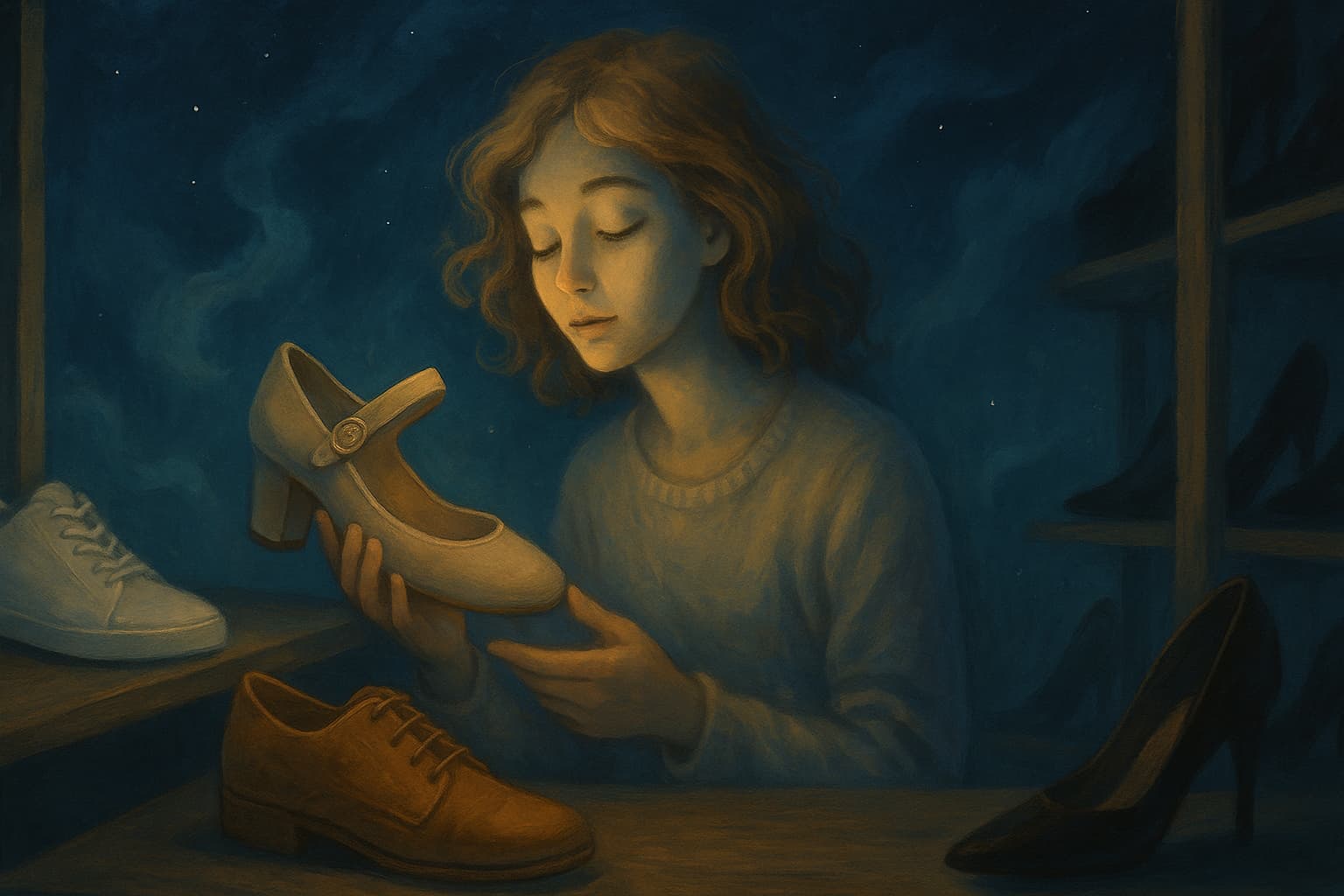 O que significa sonhar que você escolhe sapatos