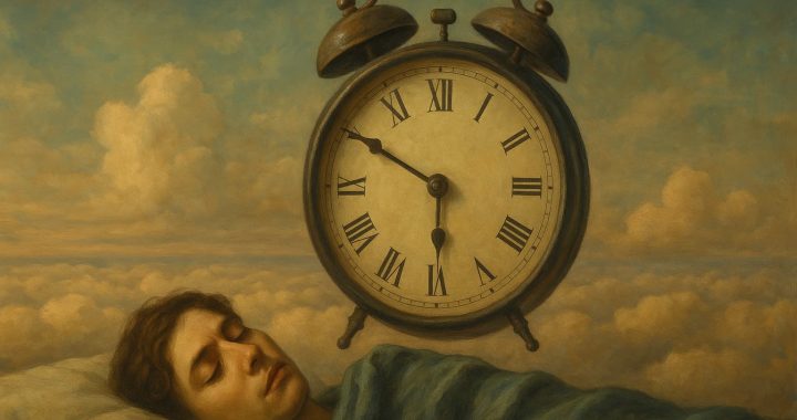 O que simboliza a paralisação do tempo em um sonho