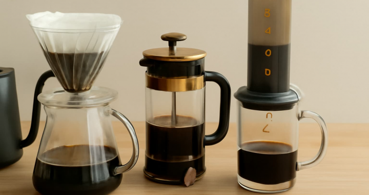 Como preparar café com métodos alternativos