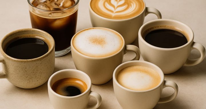Quanto de cafeína há no espresso, americano e latte