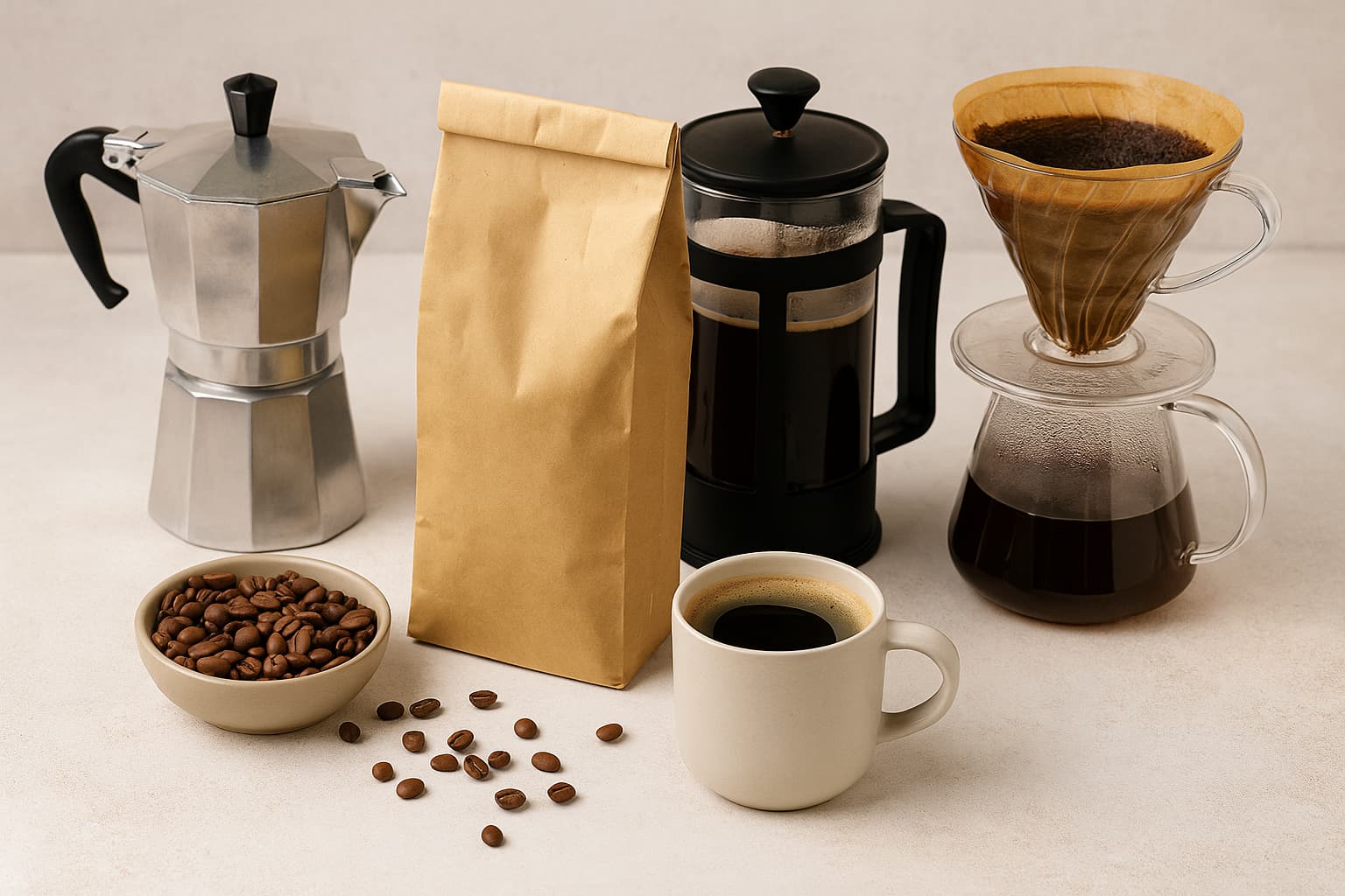 Café para casa: o que é ideal para cezve, espresso e V60
