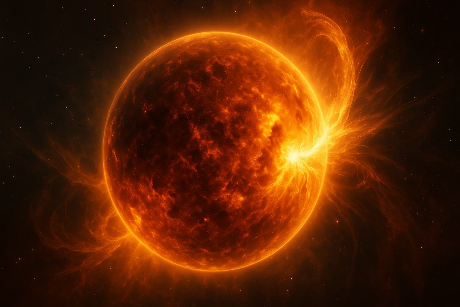 Tempestade magnética em 22 de julho de 2025
