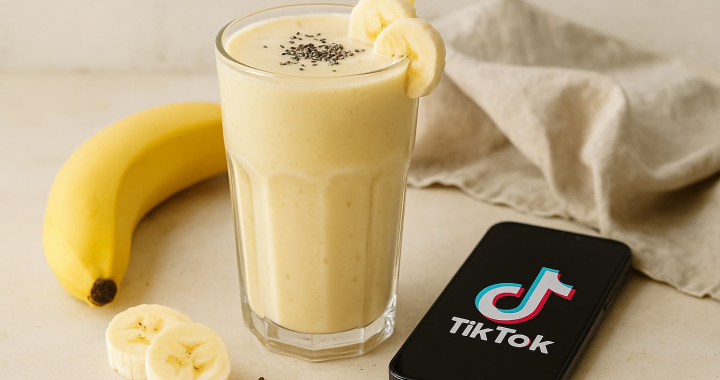 O coquetel mais saboroso do TikTok: experimente o de banana!
