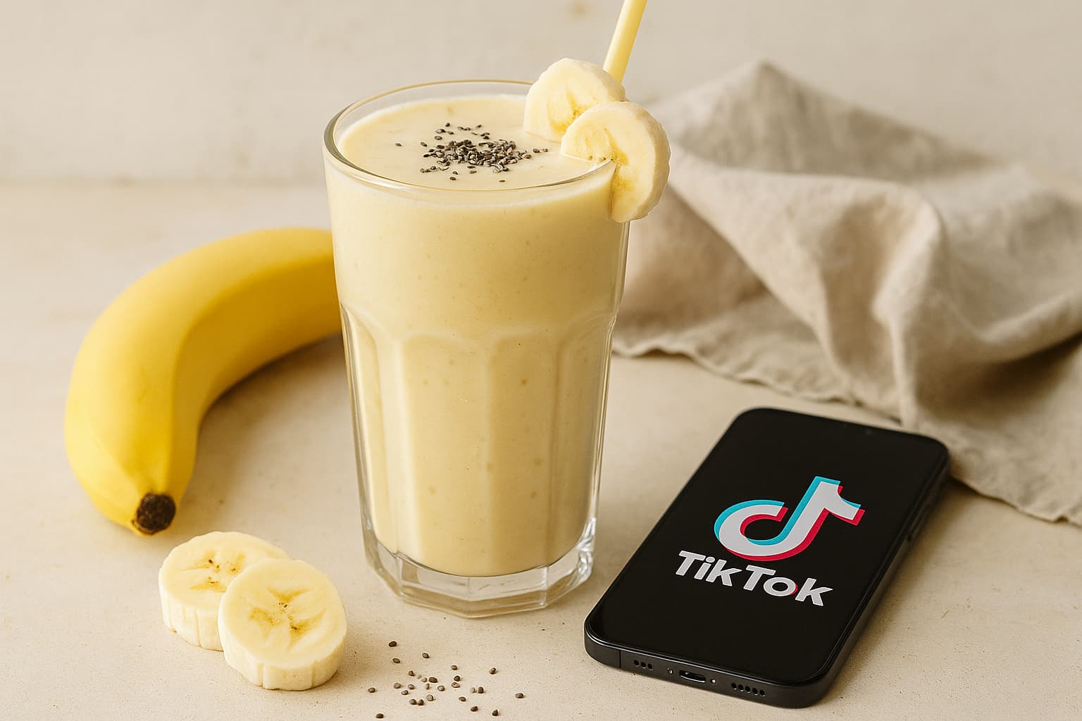 Por que os coquetéis de banana viraram tendência no TikTok