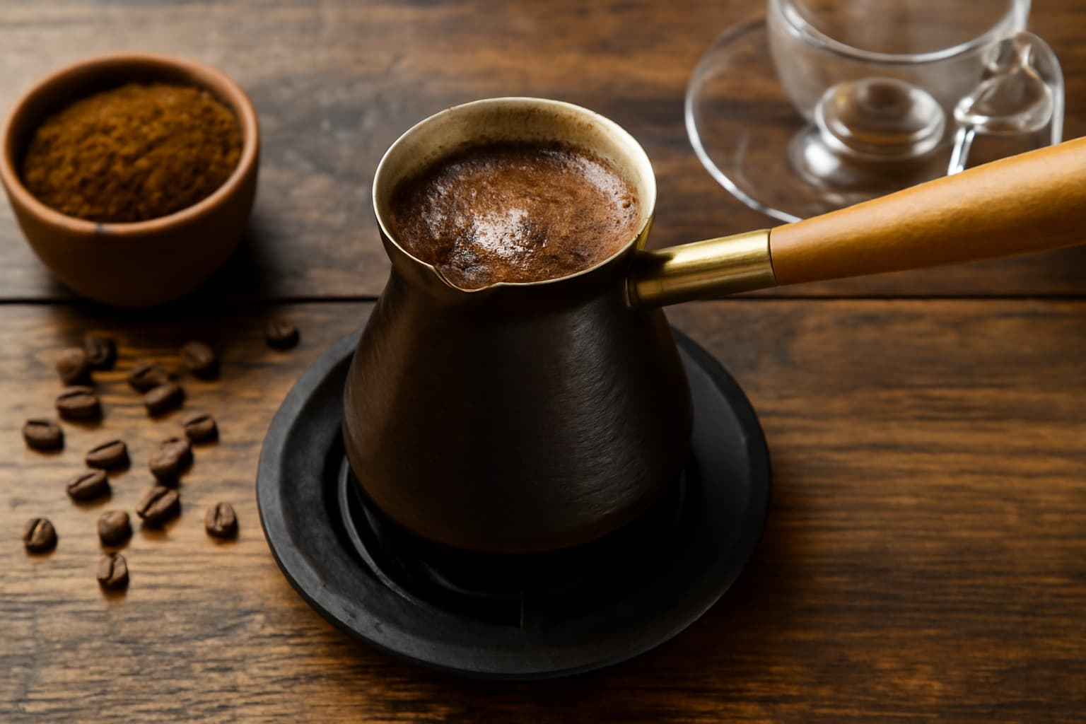 Como preparar café na cafeteira turca: passo a passo