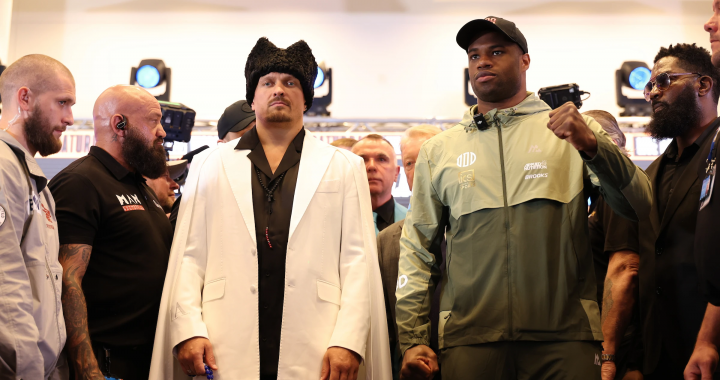 Cerimônia de pesagem antes da luta Usyk – Dubois – vídeo