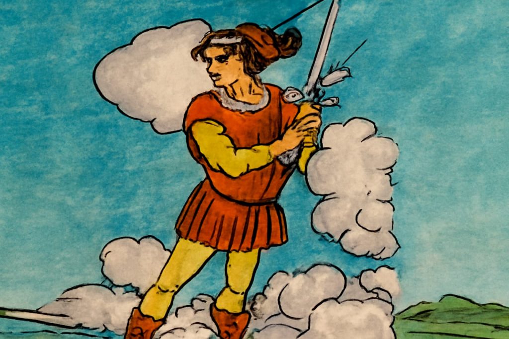 O que significa o Pajem de Espadas no Tarô - Interpretação da carta