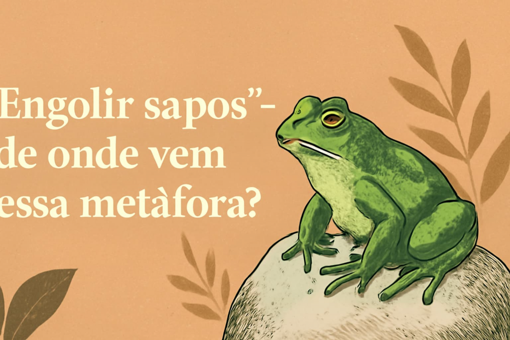 O significado de "engolir sapos" e sua origem histórica