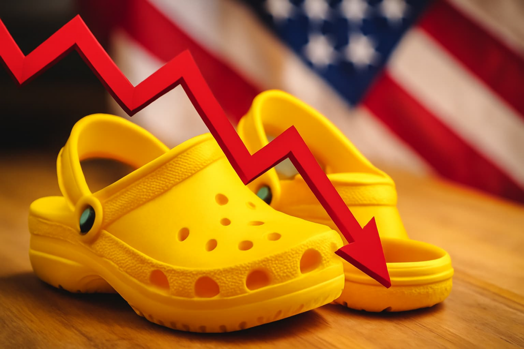 Crocs perde 30% do valor das ações devido às tarifas de Trump