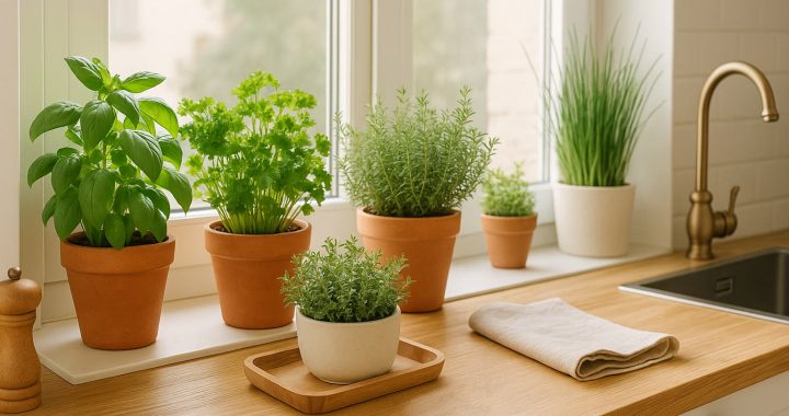 Como cultivar um mini-jardim na cozinha para ervas frescas