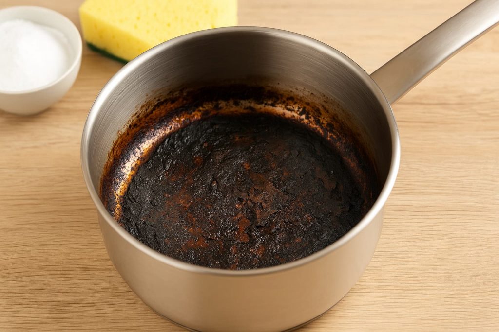 Como remover gordura queimada da panela