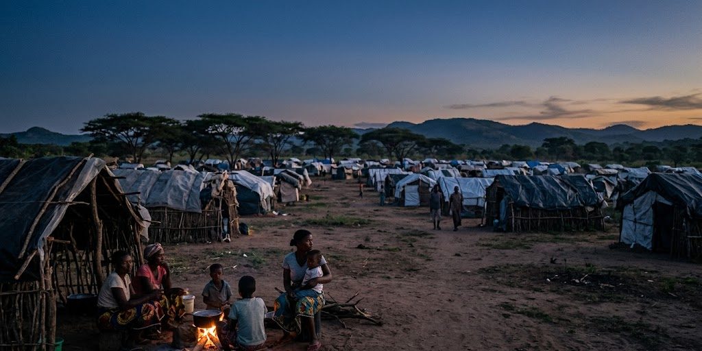 Casi 22 mil desplazados abandonaron sus hogares en Ancuabe entre mayo y junio por ataques armados. La OIM alerta sobre niños, embarazadas, mayores y familias sin protección.