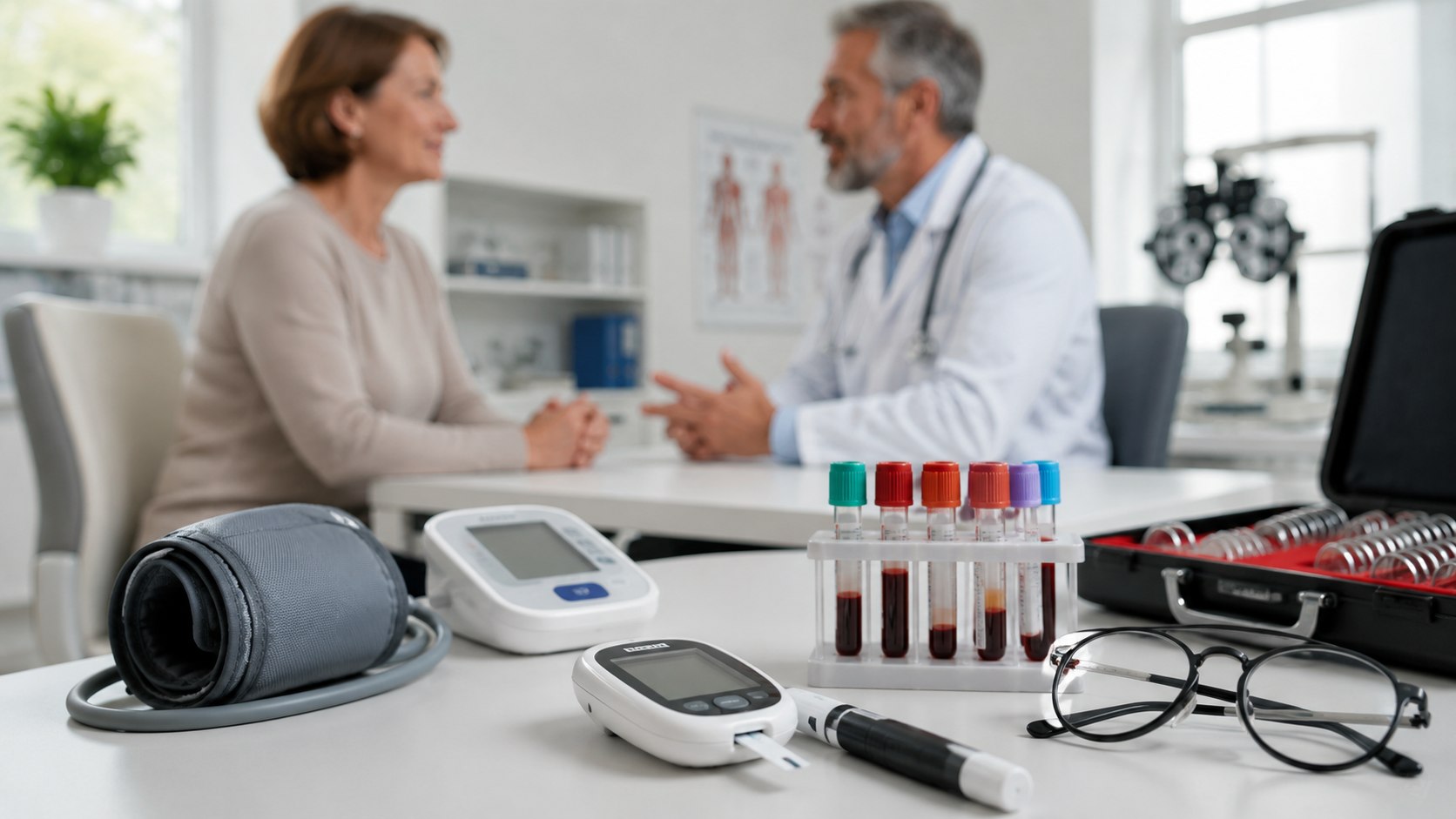 Exames médicos preventivos tras los 40: presión, glucosa, colesterol, cáncer, visión y salud hormonal. Guía útil para hombres y mujeres, frecuencia, señales de alarma y ayuda médica en Polonia.