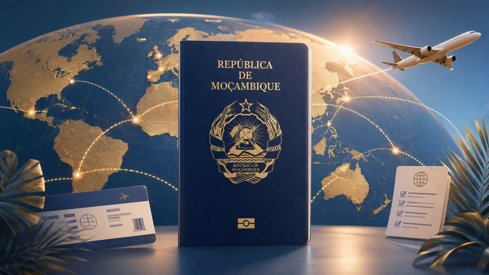 Conheça os países onde moçambicanos podem viajar sem visto em 2026, os prazos de permanência, documentos exigidos, restrições migratórias e cuidados antes de comprar a passagem aérea.