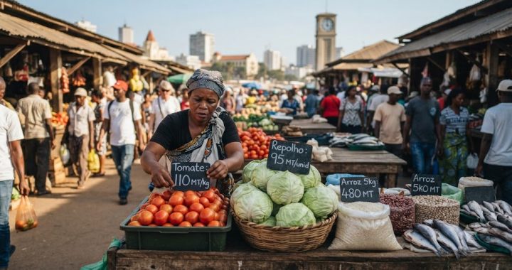 Inflação em Moçambique sobe para 7,51%: alimentos, transportes e cimento pressionam o custo de vida