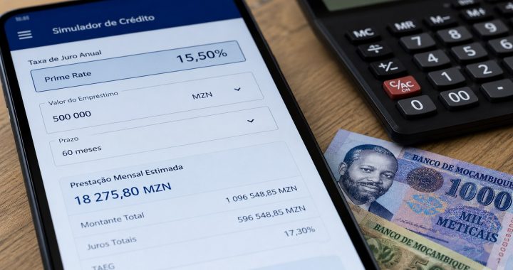 Crédito bancário continua caro em Moçambique com Prime Rate de 15,50%: veja as prestações