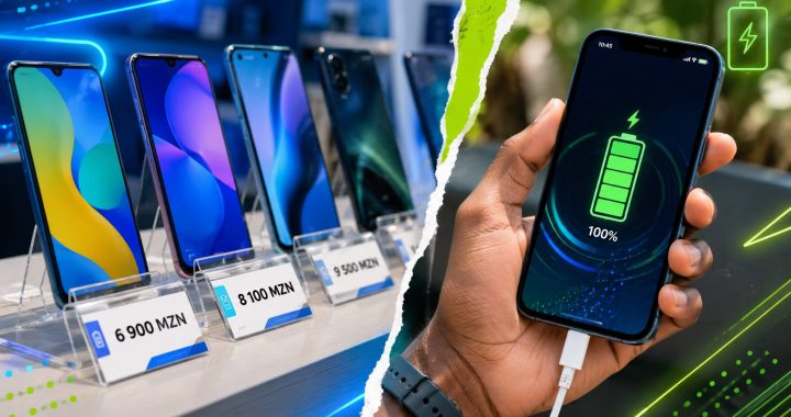 10 smartphones com melhor bateria em Moçambique por menos de 20 mil meticais