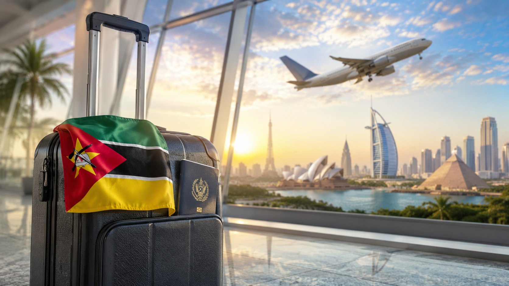 Países donde los mozambiqueños pueden viajar sin visado en 2026: lista completa de 32 destinos, días de estancia, documentos, escalas y requisitos de entrada.