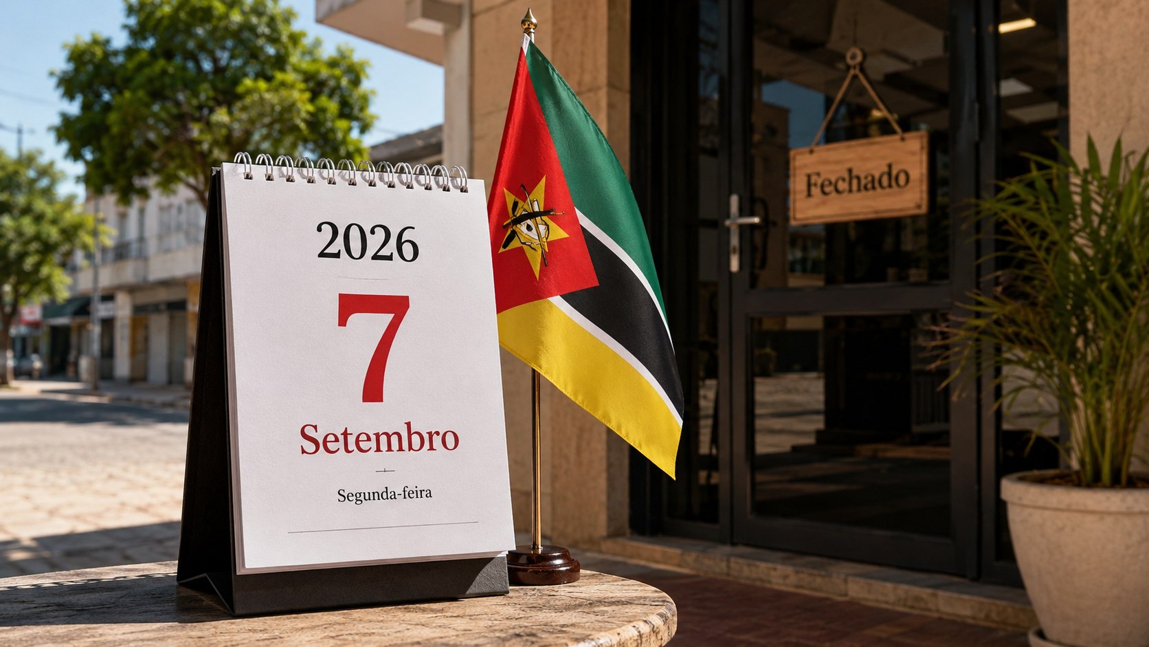7 de Setembro de 2026 em Moçambique: saiba o que fecha no Dia da Vitória, quais serviços funcionam, quem trabalha e como se aplicam remuneração e descanso compensatório no feriado nacional.