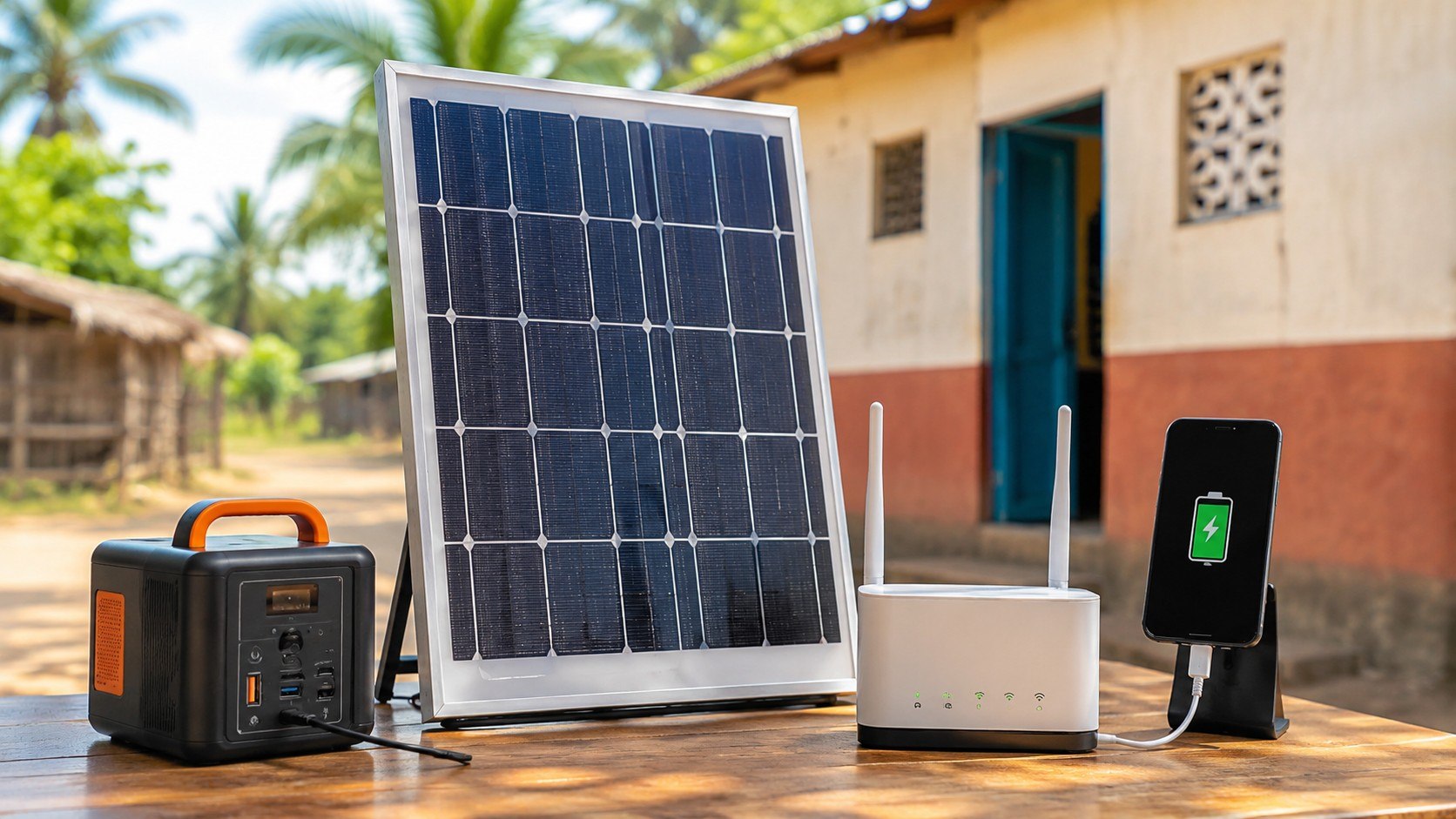 Painel solar para manter Wi-Fi e telemóvel ligados em Moçambique: veja preços, bateria, autonomia, potência necessária e quanto custa montar um sistema pequeno para enfrentar cortes de electricidade.