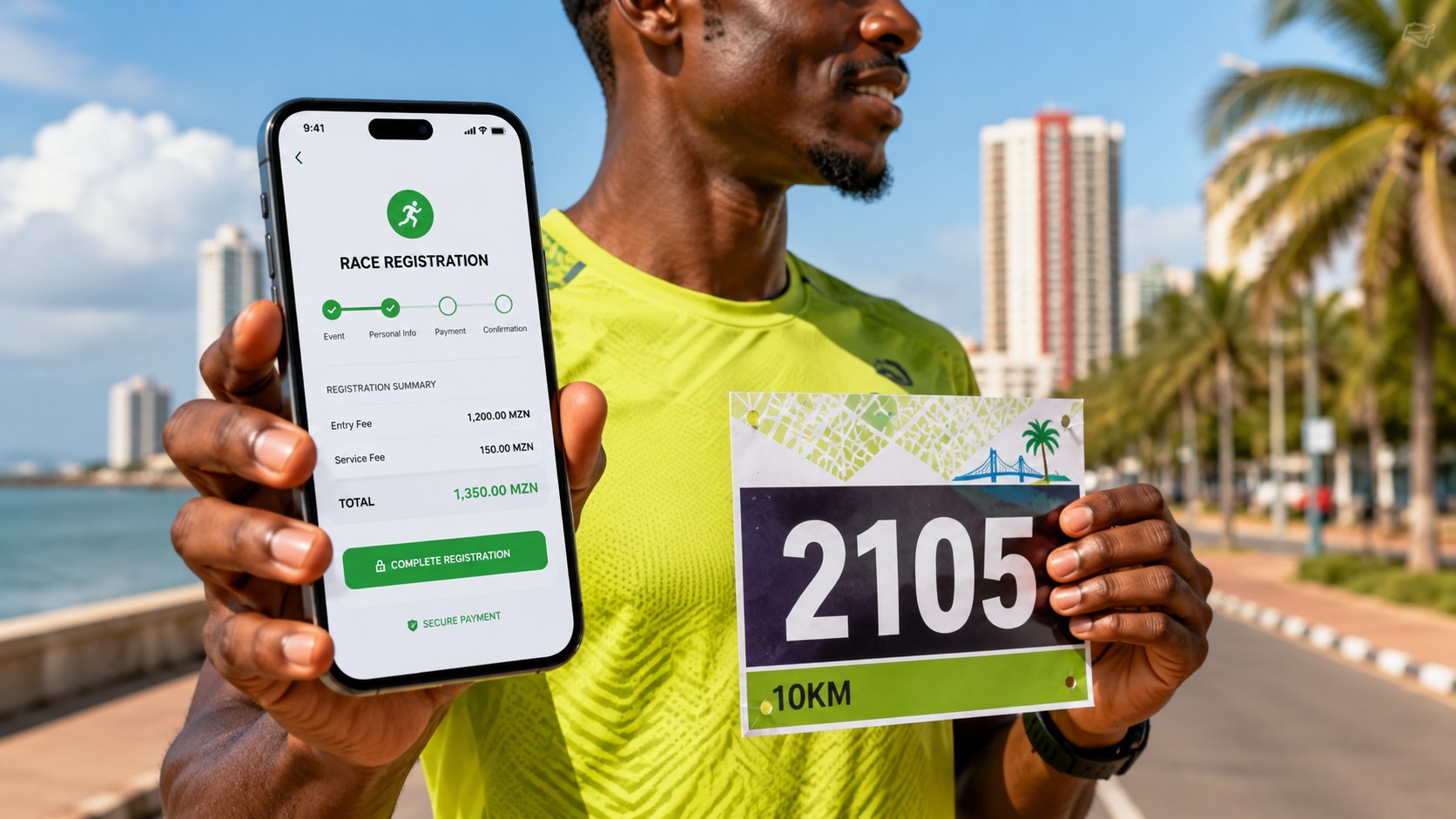 Veja quanto custa correr em Maputo em 2026: preços de ténis e roupa, inscrições em provas e locais gratuitos para treinar na cidade.