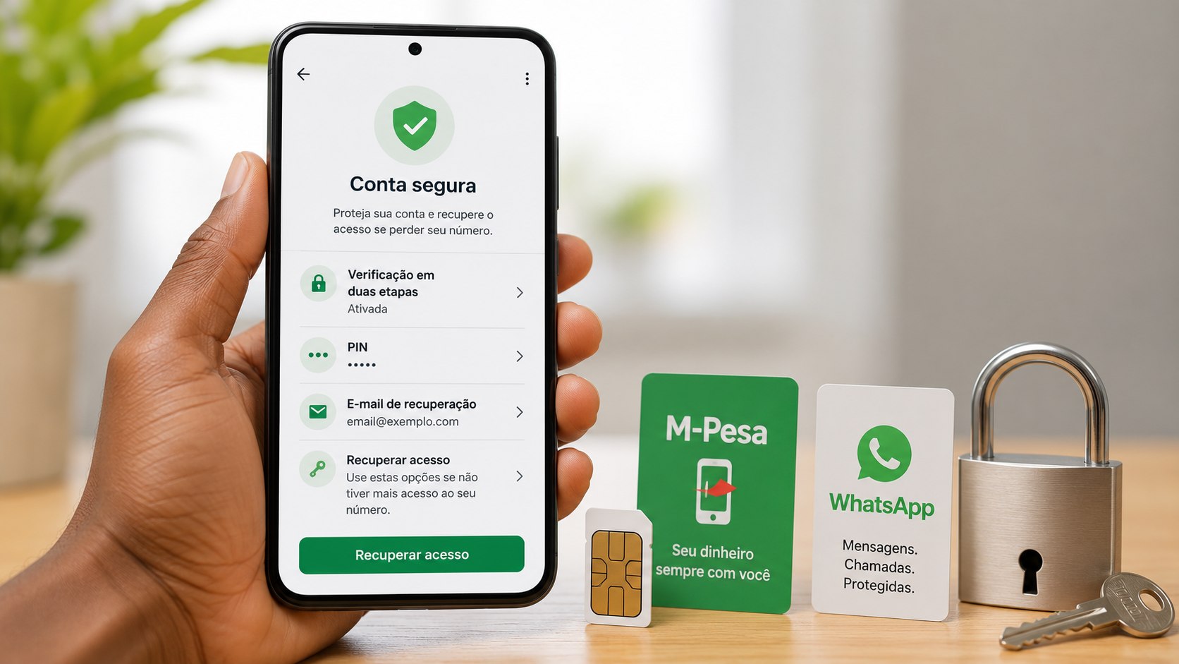 Operadora reutilizou o seu antigo número? Saiba como impedir o acesso ao WhatsApp, M-Pesa, email e outras contas, bloquear o SIM e migrar serviços com segurança antes que alguém assuma o número hoje.