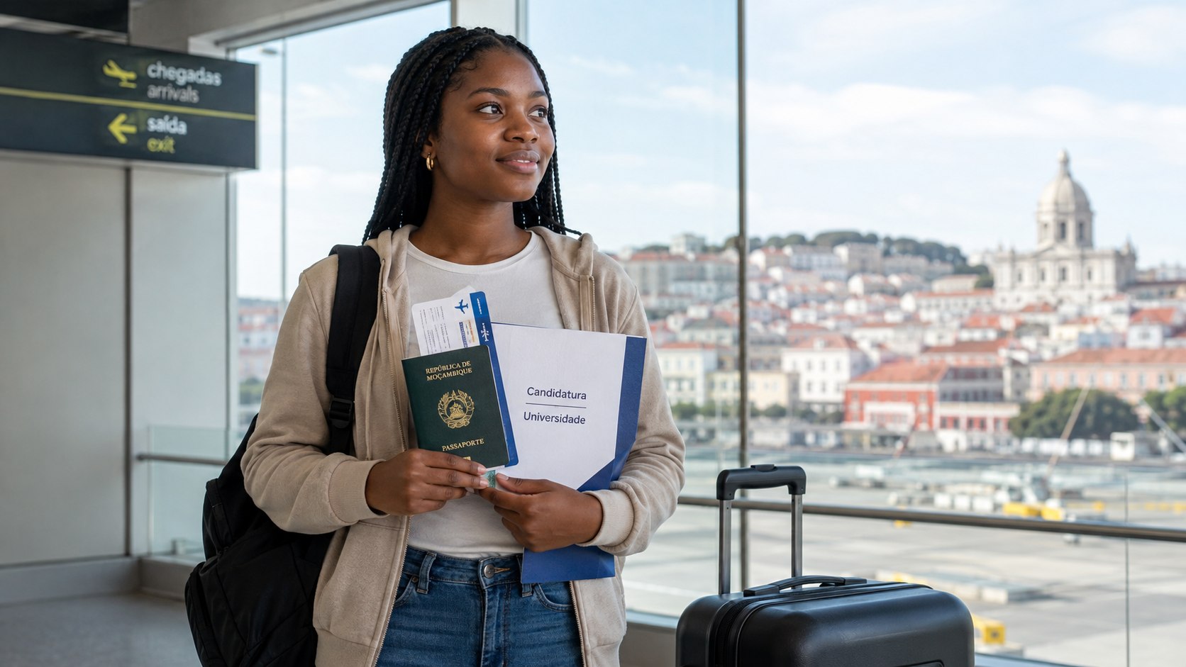 Estudar em Portugal saindo de Moçambique: veja como candidatar-se, pedir o visto, calcular propinas, alojamento e orçamento inicial para o ano letivo de 2026/2027, com fontes oficiais e custos reais.