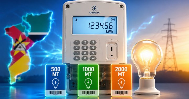 Credelec em Moçambique: quantos kWh recebe por 500, 1.000 e 2.000 meticais em 2026