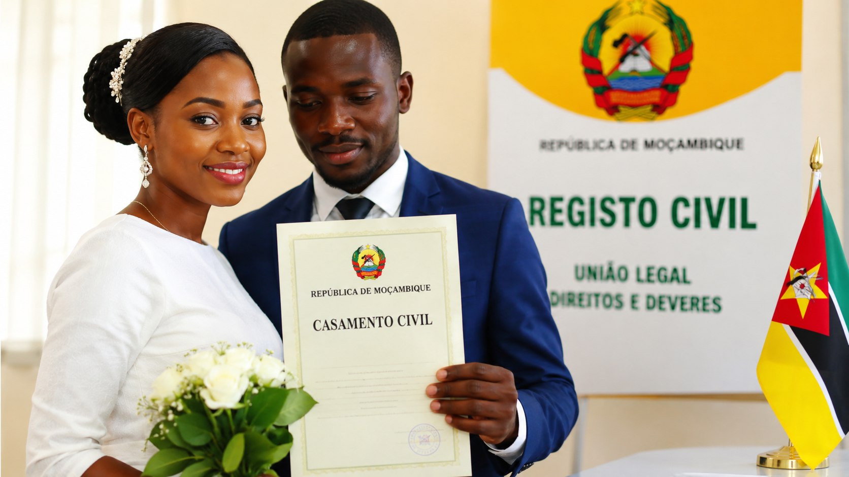 Casamento civil em Moçambique em 2026: veja documentos exigidos, custos, testemunhas, regras do processo, onde marcar e como agendar o registo civil sem perder tempo nem levar papéis em falta no dia.