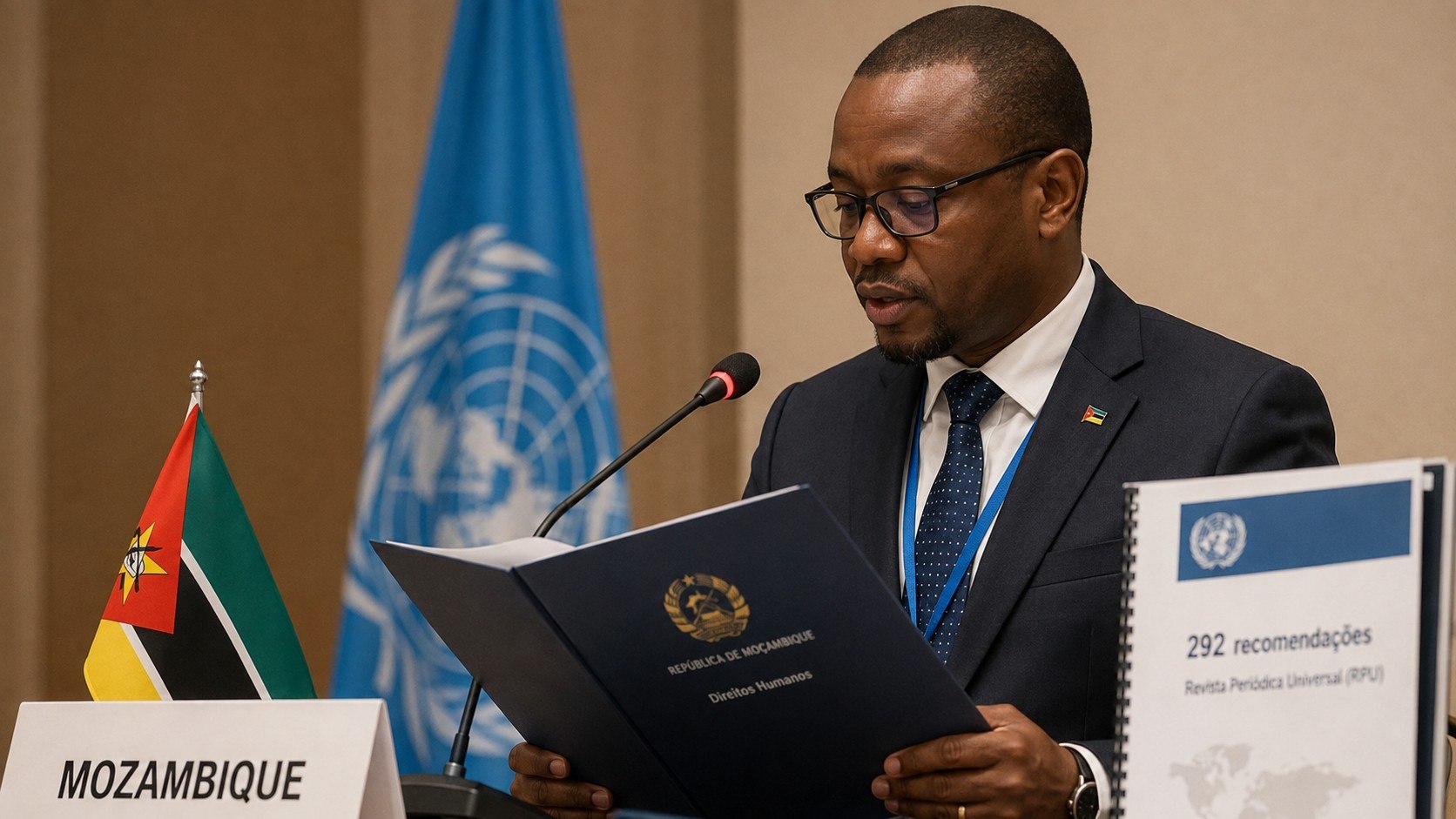 Moçambique responde a 292 recomendações sobre direitos humanos: Governo aceita 284, toma oito em nota e prepara a implementação após o IV ciclo da RPU, com adopção final prevista para 24 de setembro.