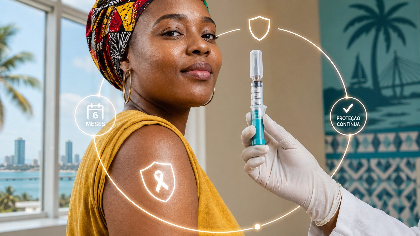 PrEP injectável com lenacapavir já está disponível em Maputo e Matola. Saiba como funciona, quem pode receber, eficácia, testagem, segurança e calendário de duas doses anuais.