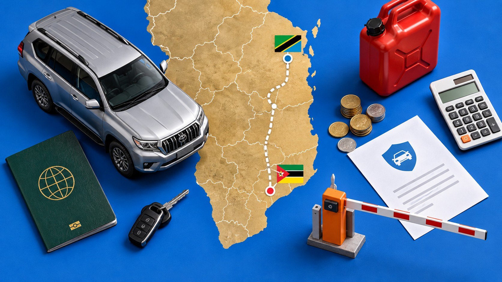 Viajar de Moçambique à Tanzânia de carro em 2026 exige documentos do veículo, seguro válido, controlo fronteiriço e planeamento de combustível. Veja fronteiras, custos, regras e riscos atuais.